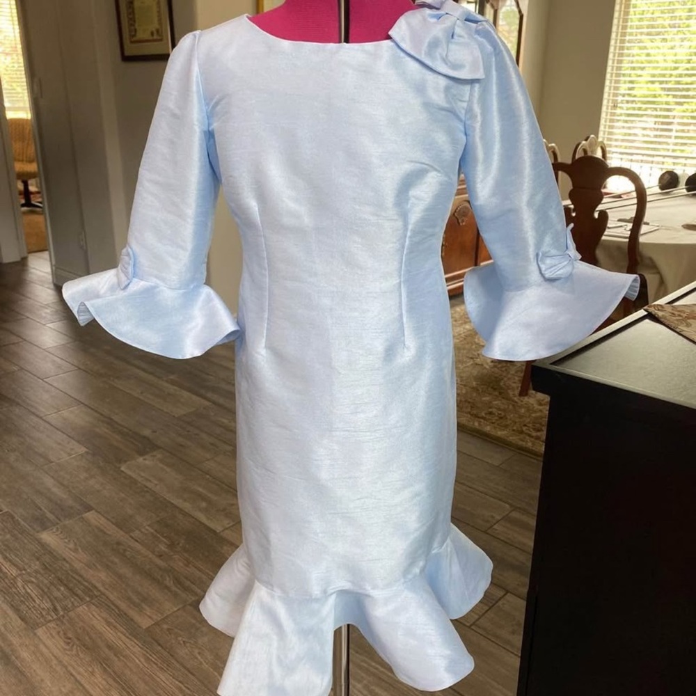 Light blue interview dress